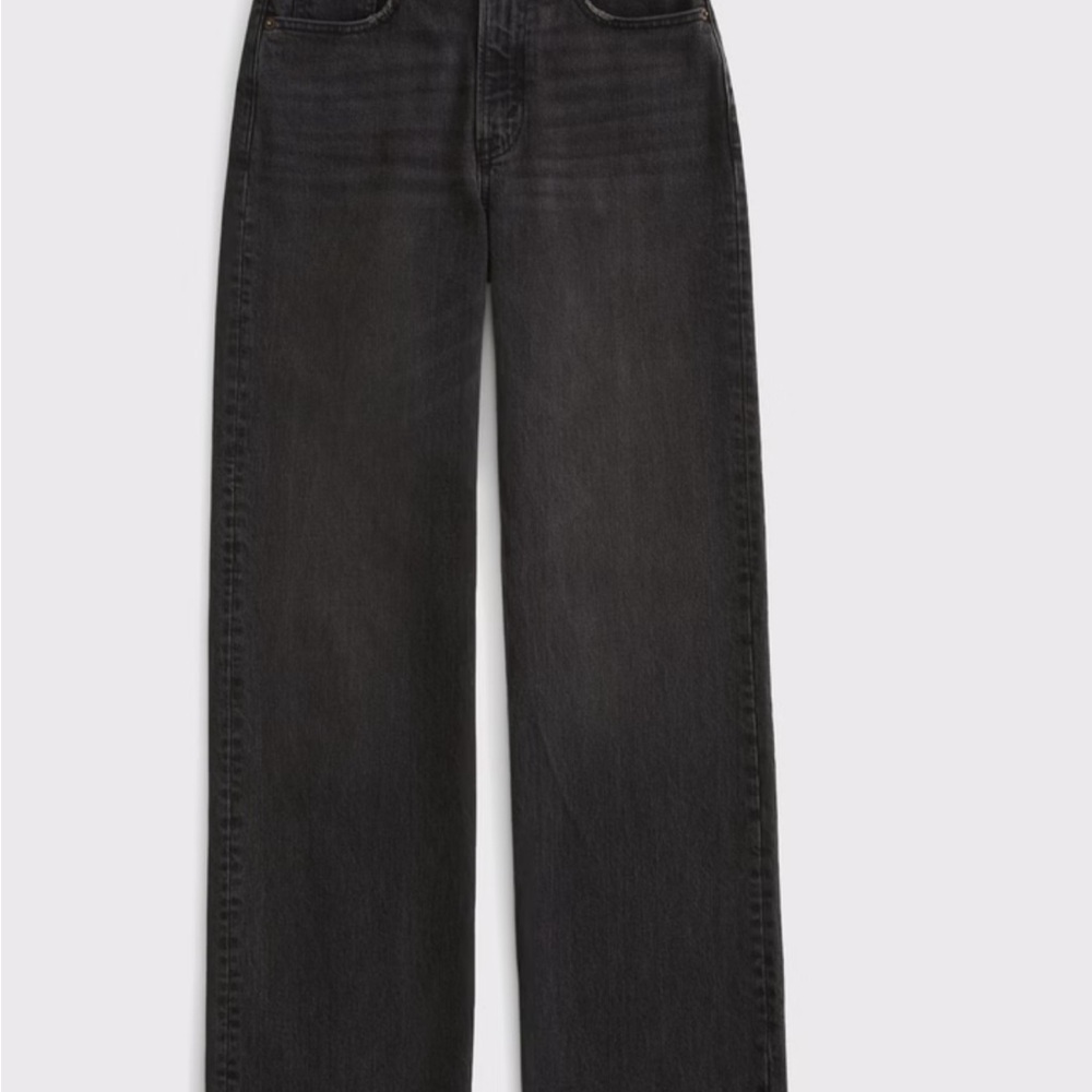 Abercrombie & Fitch High Rise Relaxed - Black